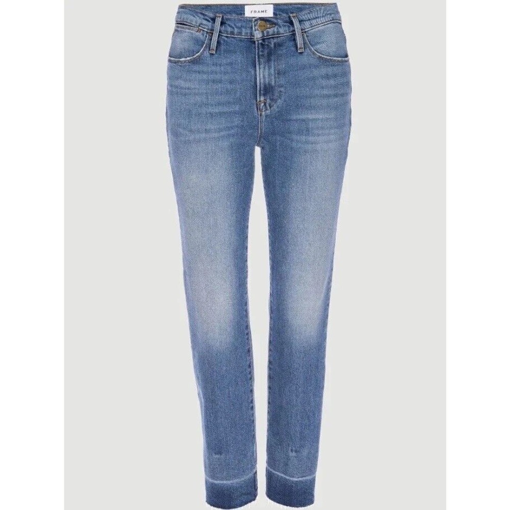 FRAME‎ Denim Womens Jeans Le High Straight Raw Edge in Imogen Dip Size 25
